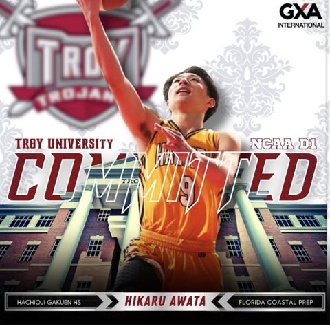 Hikaru Awata, Florida Coastal Prep alumni, Troy University