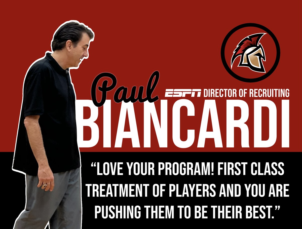 Paul Biancardi, ESPN Director of Recruiting, visiting Florida Coastal Prep — Love your program! First class treatment of players.