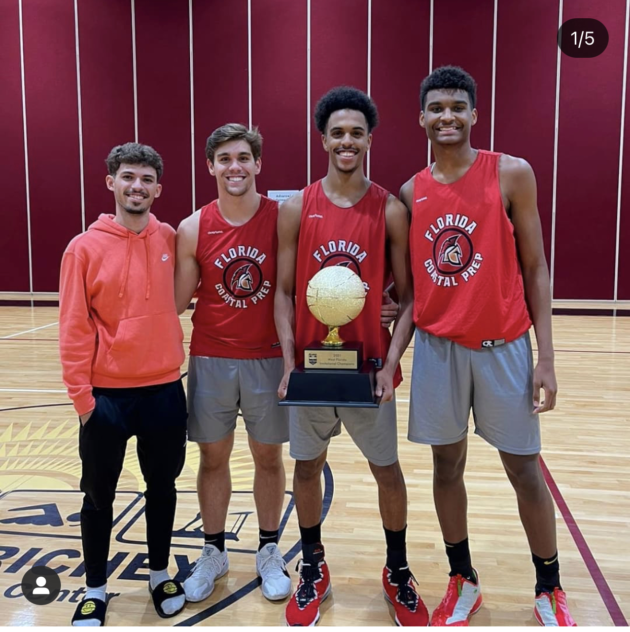 Nathan Mariano after winning the West Florida Invitational with FCP