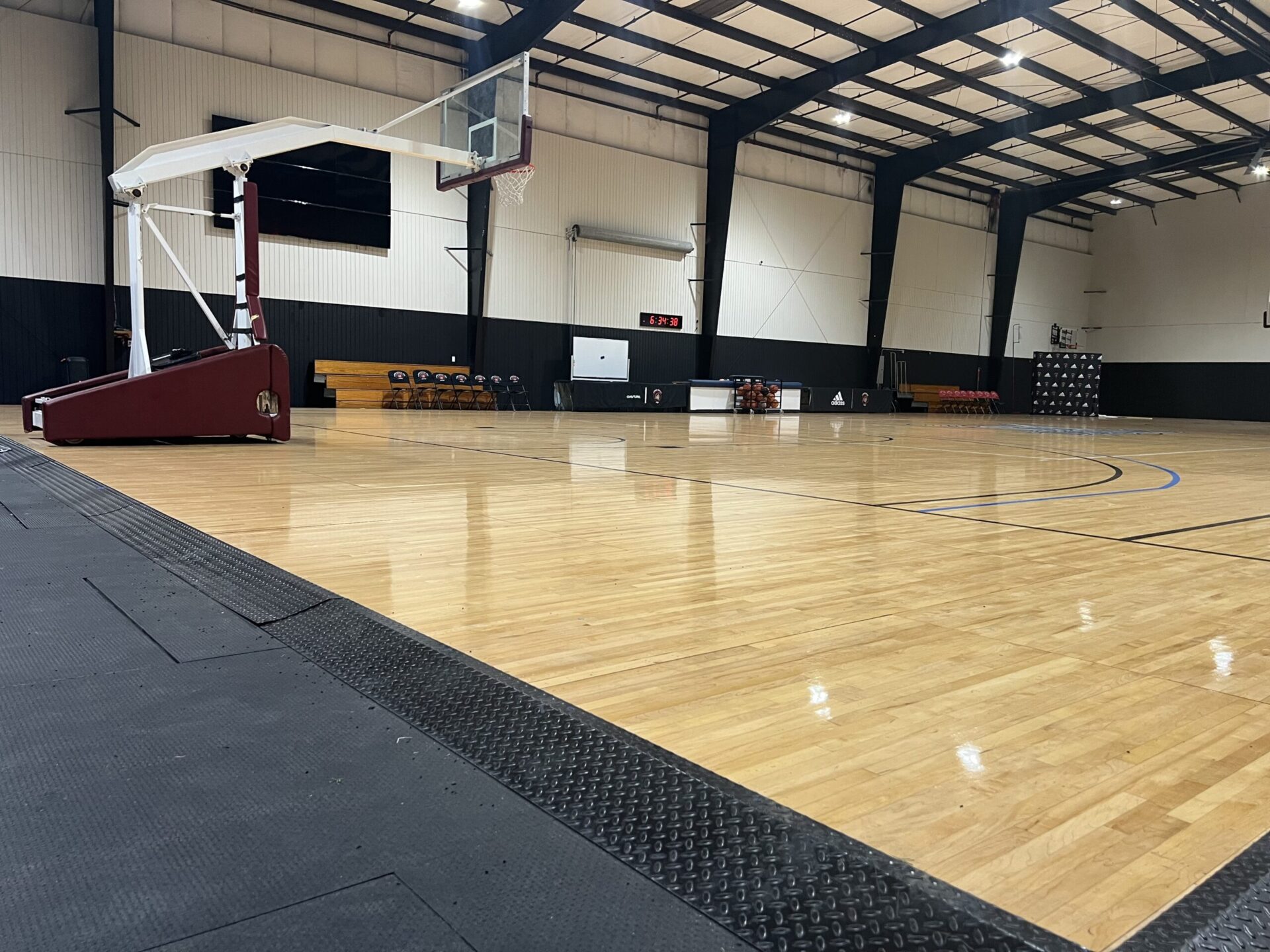 Spartan Training Center main court — professional hardwood floor in Fort Walton Beach, FL
